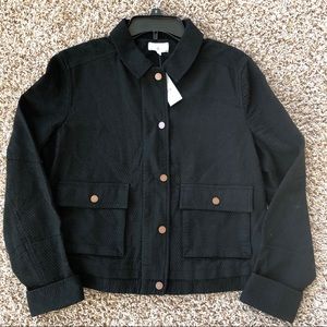Lou & Grey black NWT lined Cotton Jacket